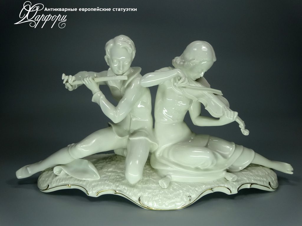 Купить фарфоровые статуэтки Hutschenreuther, Музыкальный дуэт, Германия